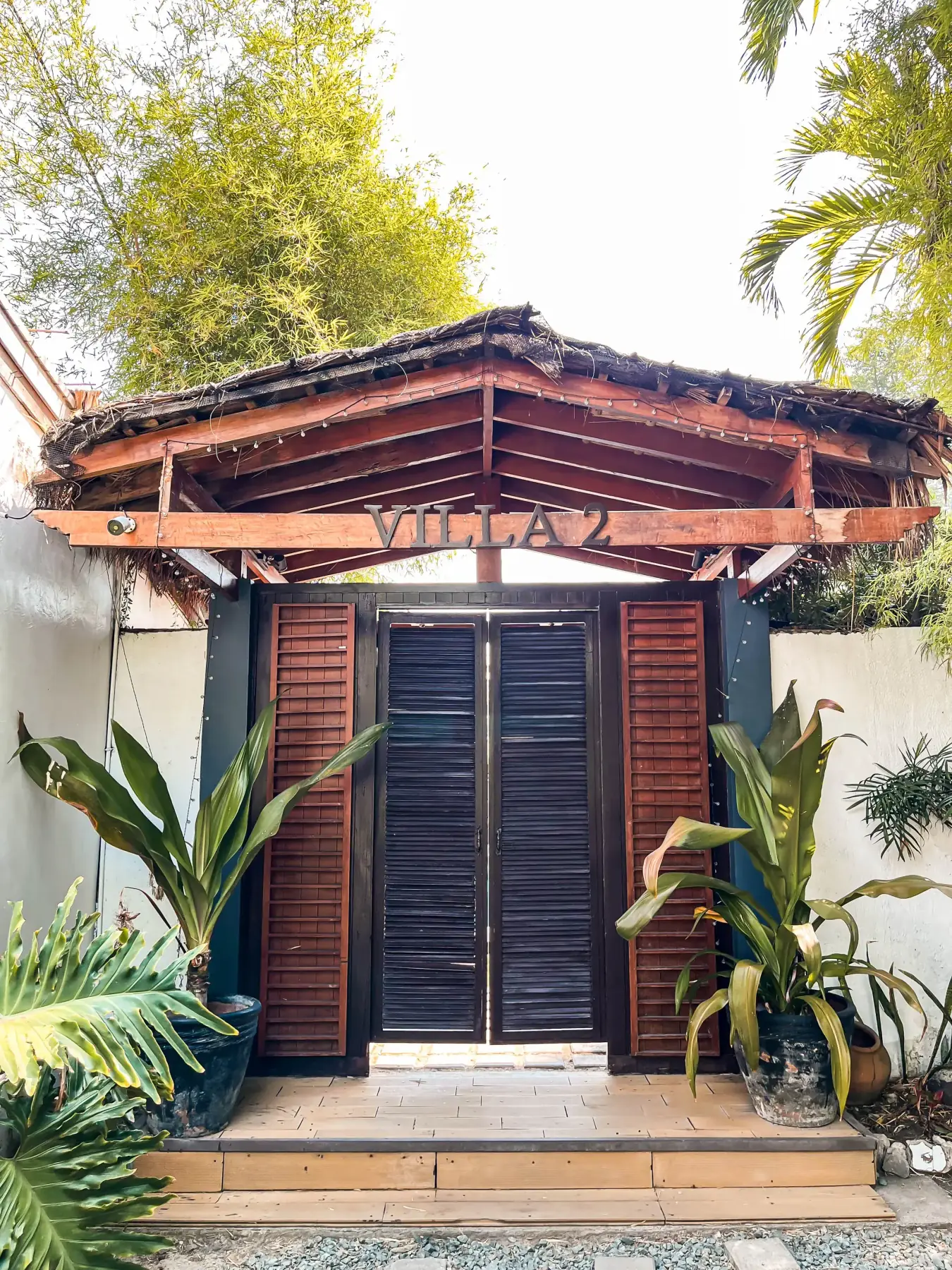 Villa 2 — private entrance gate