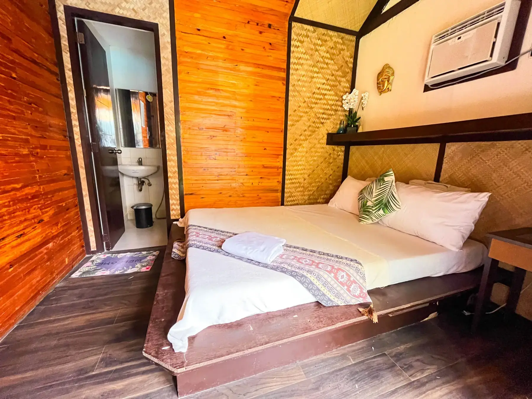Villa 3 — Master Bedroom 3 with a double bed and ensuite bathroom