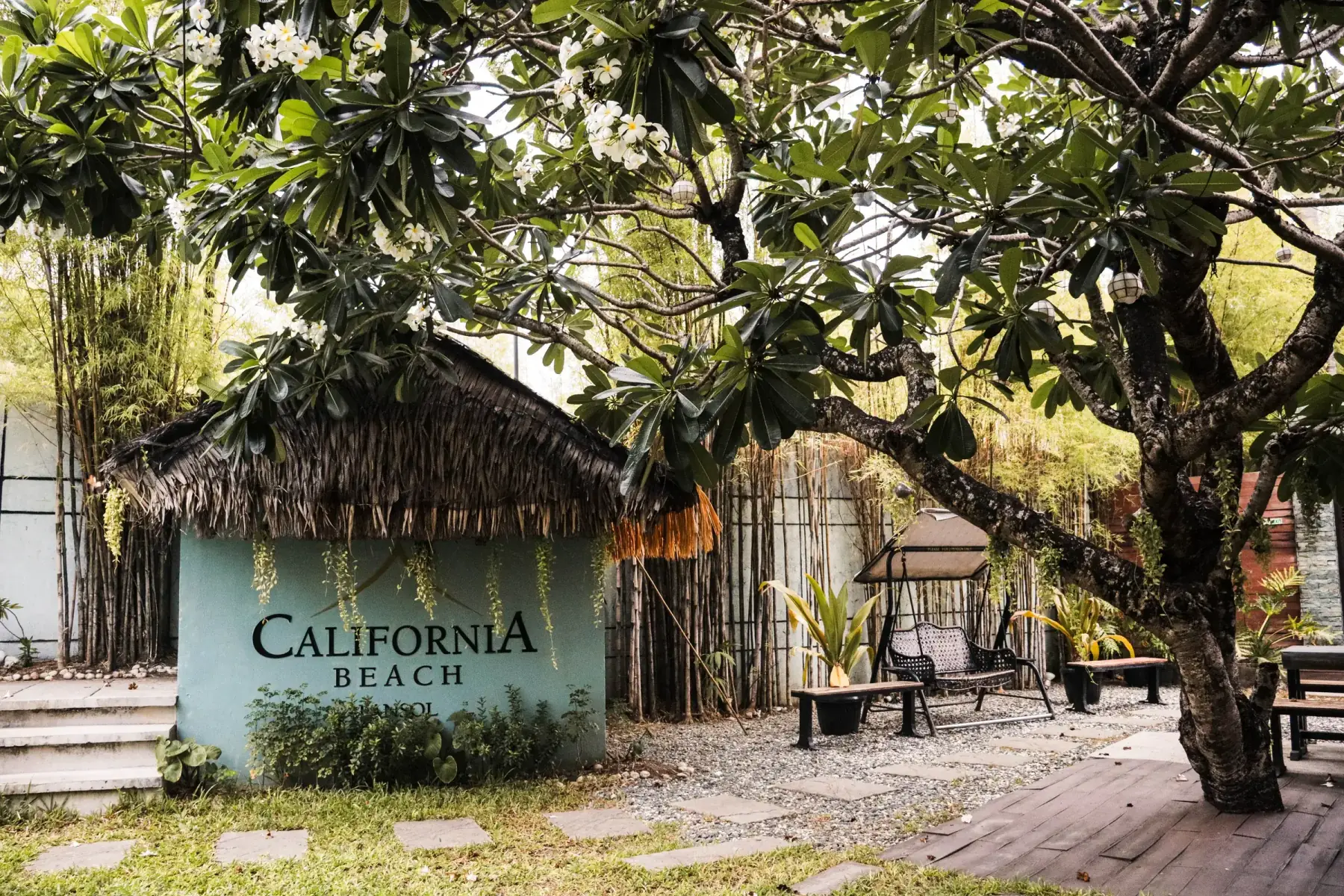 California Beach Pansol — property monument sign
